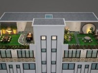 公寓式酒店室內(nèi)裝修裝飾設(shè)計效果-1225-02