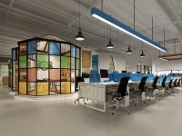 現(xiàn)代風格辦公室裝修裝飾設計效果-1560-02