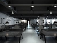 現(xiàn)代時尚辦公室裝修裝飾設計效果-1619-06