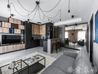 現代網紅風家居裝修裝飾室內設計效果-F504-2