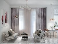 現代網紅風家居裝修裝飾室內設計效果-F512-2